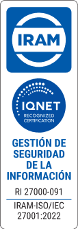 Certificado IRAM-ISO/IEC 27001:2022 - IQNet